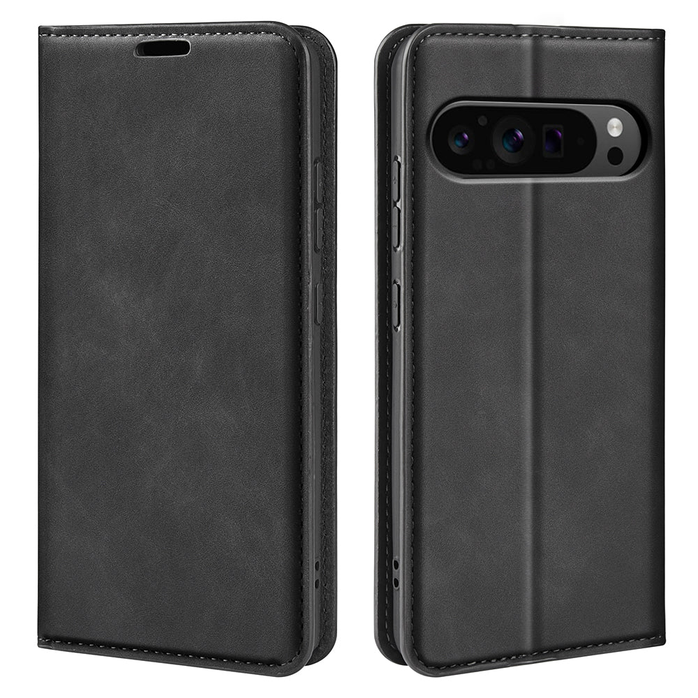 For Google Pixel 9 Pro Cell Phone Case Skin-Touch Magnetic Closing PU Leather Shockproof Cover For Google Pixel 9 Pro Cell Phone Case Skin-Touch Magnetic Closing PU Leather Shockproof Cover